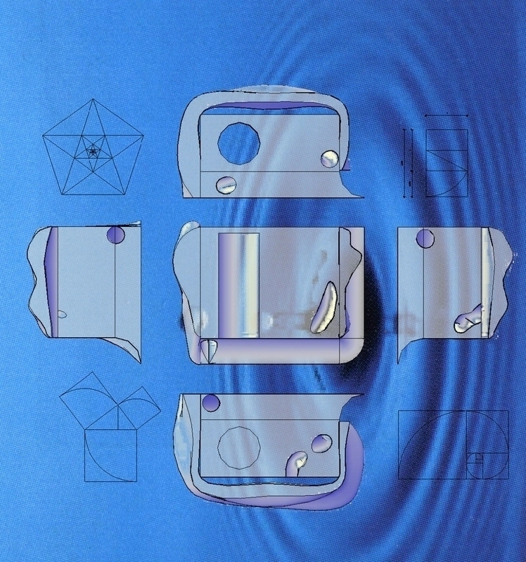 Sezioni: si possono cosÃ¬ notare la spirale che buca internamente il volume e i criteri utilizzati per definire le curve.